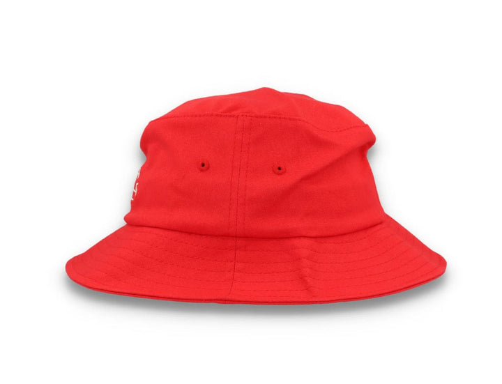 Skinny E Bucket Hat Red/White - LOKK