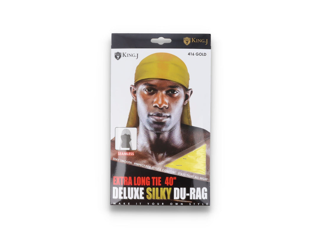 Deluxe Silky Satin Durag Gold - King J - LOKK