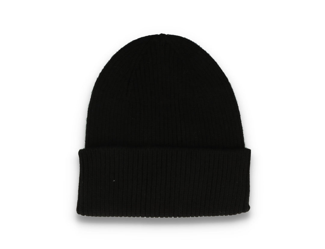 Merino Wool Beanie Deep Black - LOKK