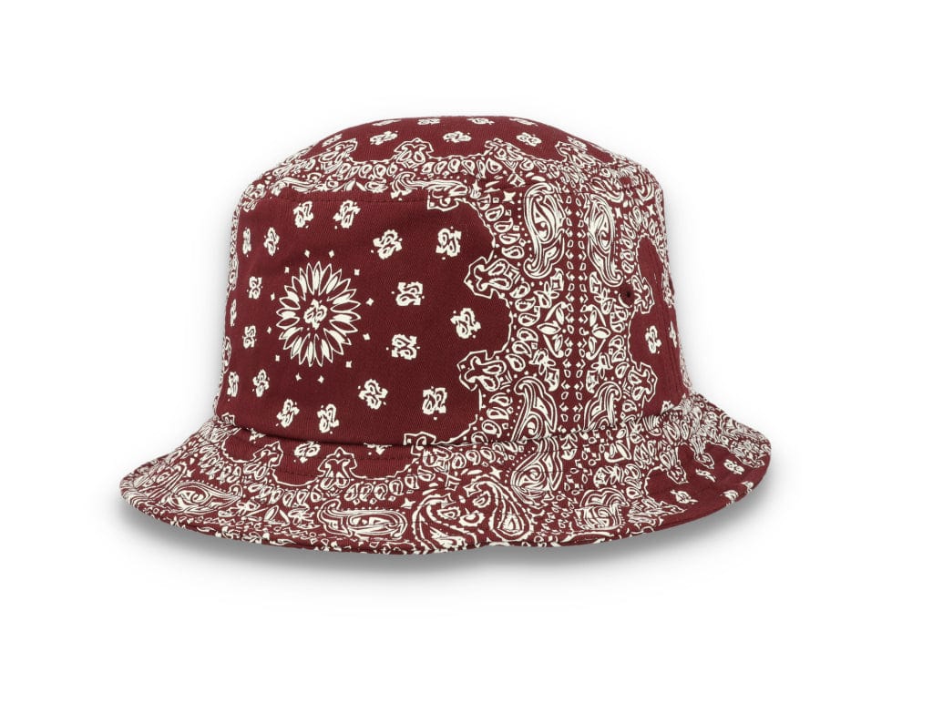Bucket Hat Bandana Print Cherry/White 5003BP - LOKK