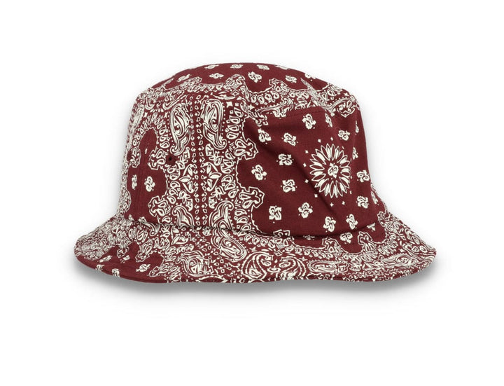 Bucket Hat Bandana Print Cherry/White 5003BP - LOKK