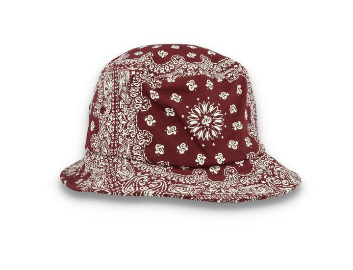 Bucket Hat Bandana Print Cherry/White 5003BP - LOKK