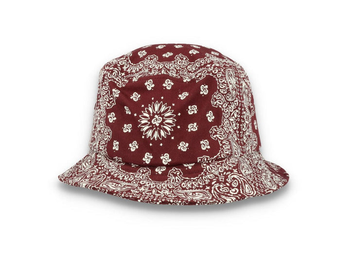 Bucket Hat Bandana Print Cherry/White 5003BP - LOKK