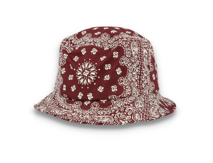 Bucket Hat Bandana Print Cherry/White 5003BP - LOKK
