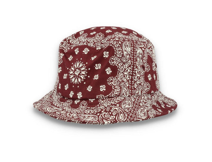 Bucket Hat Bandana Print Cherry/White 5003BP - LOKK