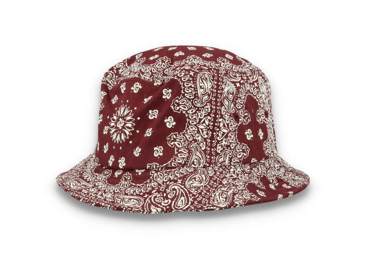 Bucket Hat Bandana Print Cherry/White 5003BP - LOKK