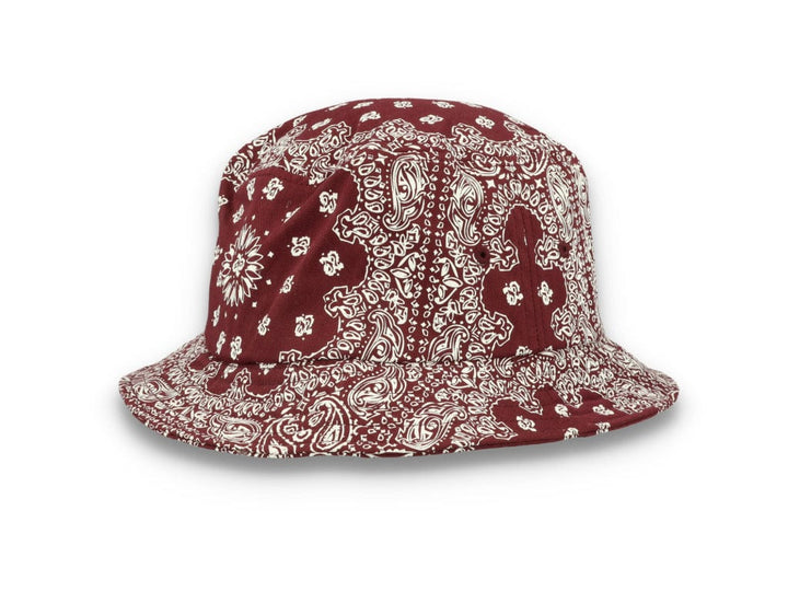 Bucket Hat Bandana Print Cherry/White 5003BP - LOKK