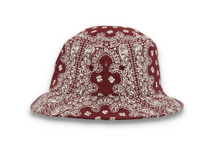 Bucket Hat Bandana Print Cherry/White 5003BP - LOKK
