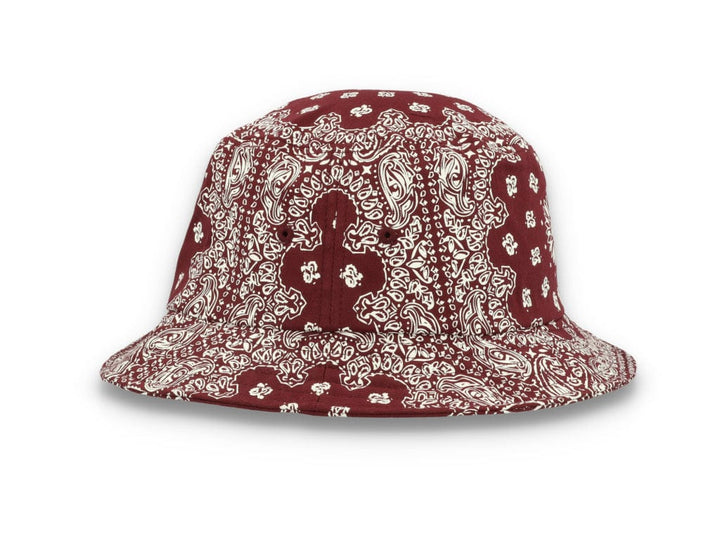 Bucket Hat Bandana Print Cherry/White 5003BP - LOKK