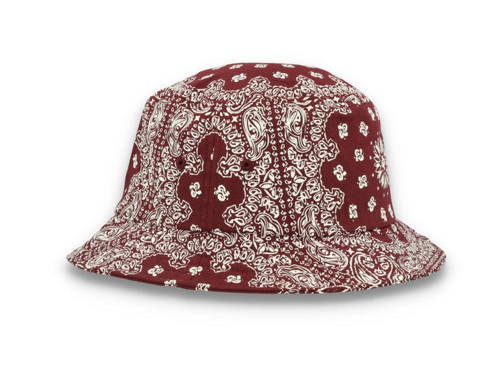 Bucket Hat Bandana Print Cherry/White 5003BP - LOKK