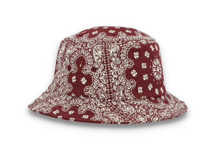 Bucket Hat Bandana Print Cherry/White 5003BP - LOKK