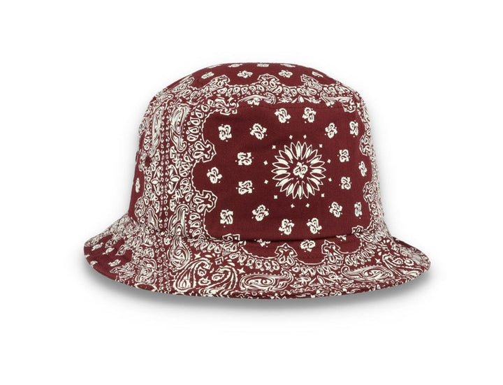 Bucket Hat Bandana Print Cherry/White 5003BP - LOKK