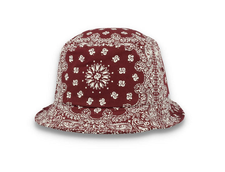 Bucket Hat Bandana Print Cherry/White 5003BP - LOKK