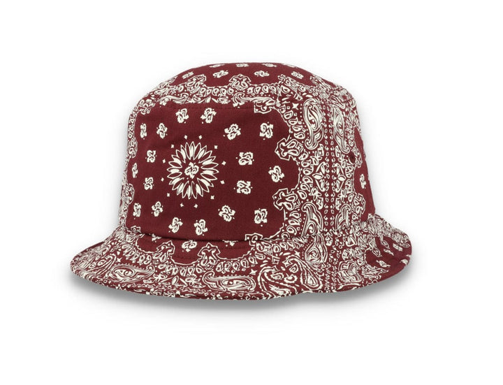 Bucket Hat Bandana Print Cherry/White 5003BP - LOKK