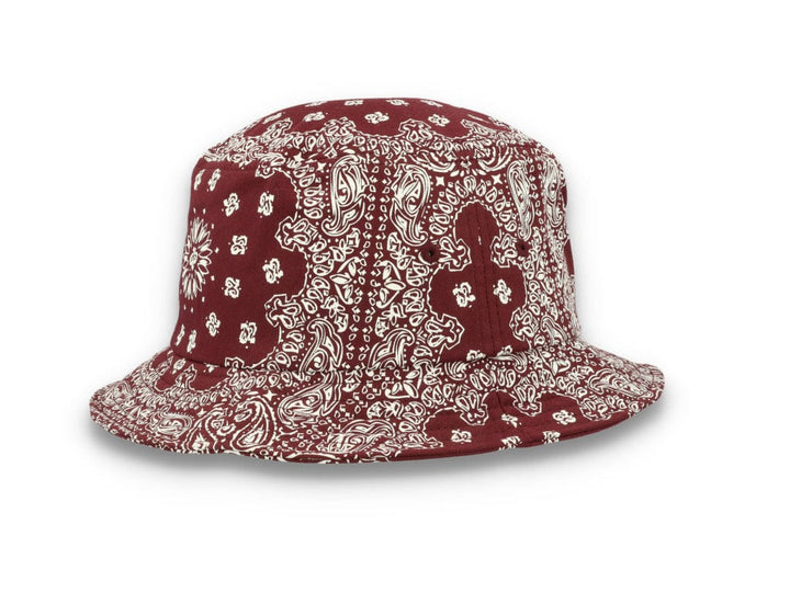 Bucket Hat Bandana Print Cherry/White 5003BP - LOKK