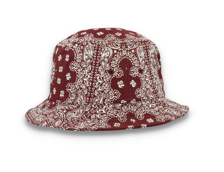 Bucket Hat Bandana Print Cherry/White 5003BP - LOKK
