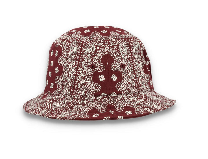 Bucket Hat Bandana Print Cherry/White 5003BP - LOKK