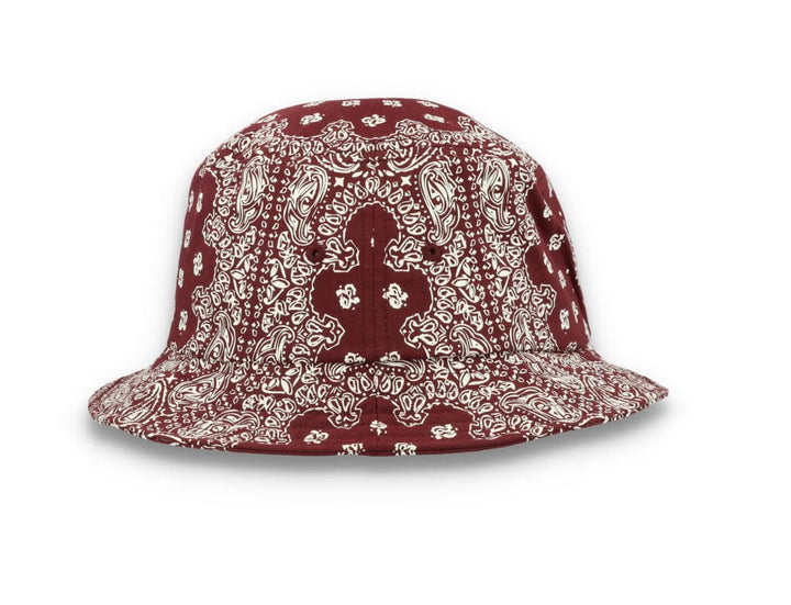 Bucket Hat Bandana Print Cherry/White 5003BP - LOKK