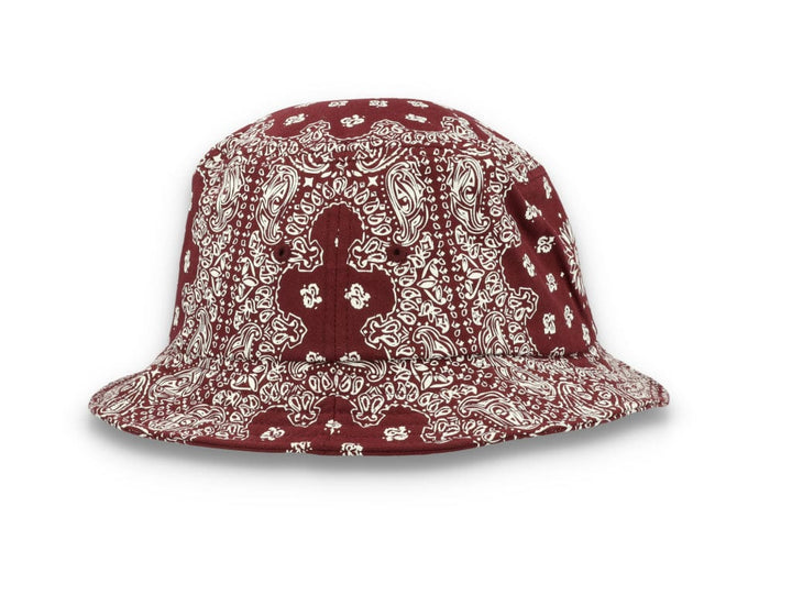 Bucket Hat Bandana Print Cherry/White 5003BP - LOKK
