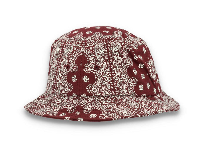 Bucket Hat Bandana Print Cherry/White 5003BP - LOKK