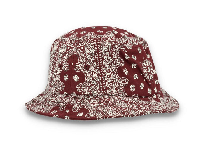 Bucket Hat Bandana Print Cherry/White 5003BP - LOKK