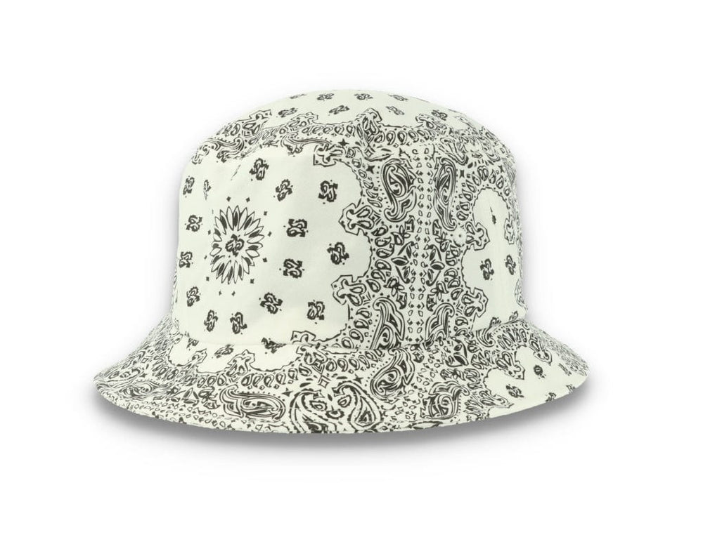 Bucket Hat Bandana Print White 5003BP - LOKK