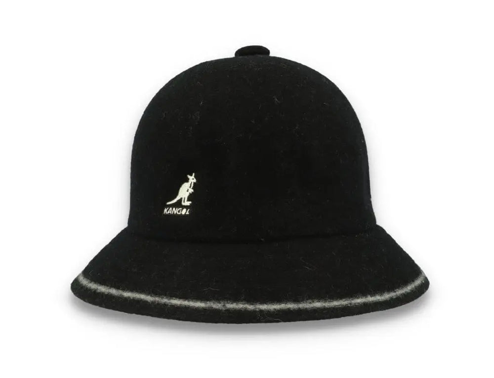 Kangol Stripe Casual Black/Off White - LOKK