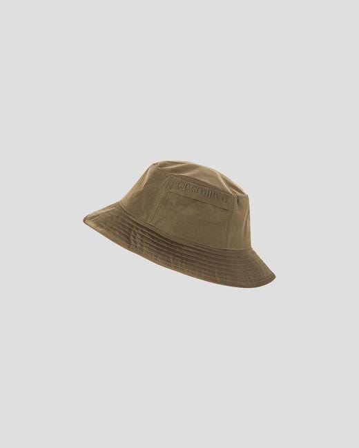 Hat Bucket C.P. Company Bucket Hat Ivy Green Chrome Garment Dyed C.P. Company