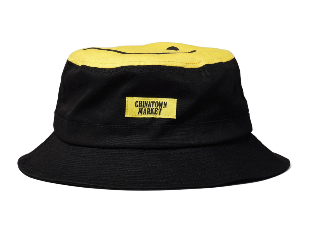 Hat Bucket Bucket Hat Chinatown Market Smiley Black Chinatown Market Bucket Hat / Black / One Size