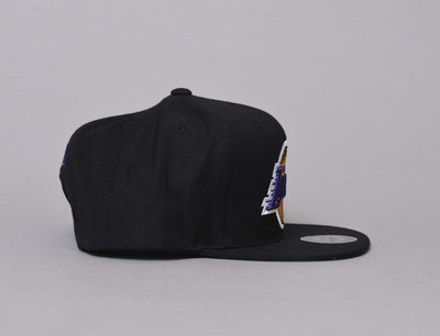 Cap Snapback WOOL SOLID SNAPBACK LA LAKERS Mitchell & Ness Snapback Cap / Black / One Size