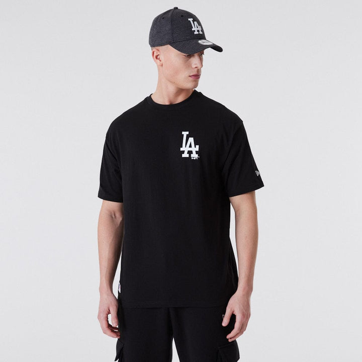 League Essentials Oversized Tee Los Angeles Dodgers Black/White - LOKK