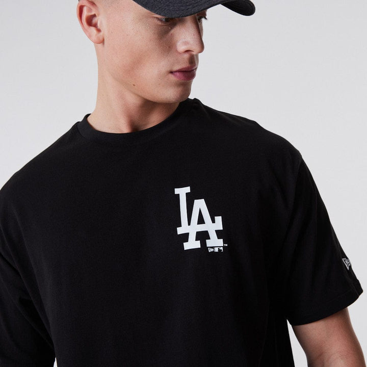 League Essentials Oversized Tee Los Angeles Dodgers Black/White - LOKK