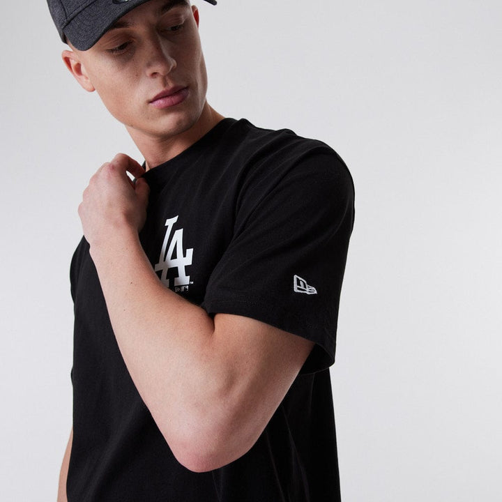 League Essentials Oversized Tee Los Angeles Dodgers Black/White - LOKK