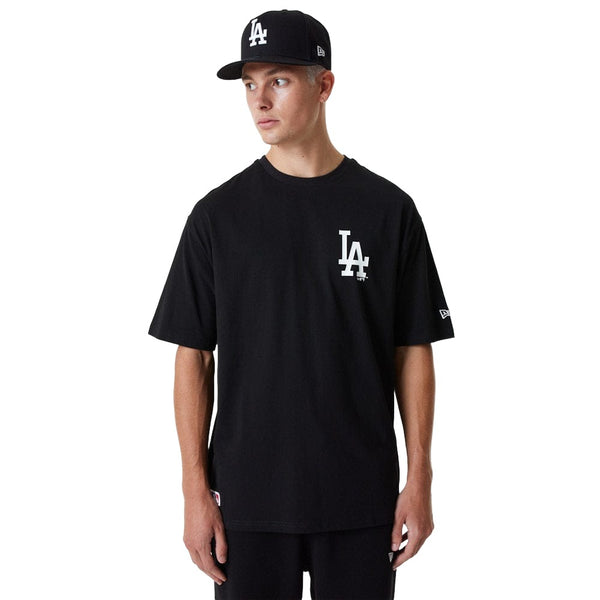 League Essentials Oversized Tee Los Angeles Dodgers Black/White - LOKK