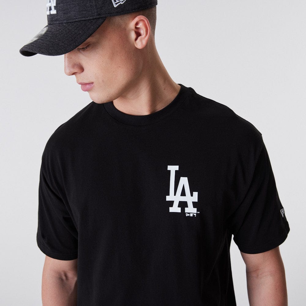 League Essentials Oversized Tee Los Angeles Dodgers Black/White - LOKK