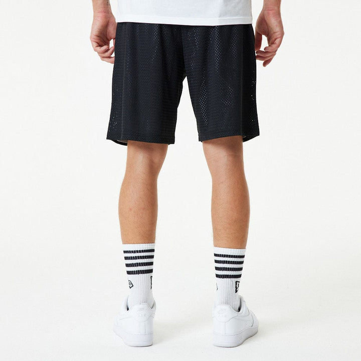 New Era Mesh Shorts Black - LOKK