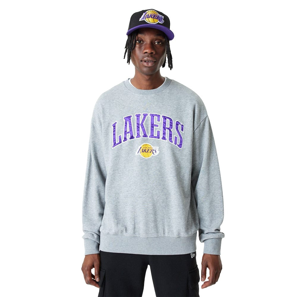 NBA Applique Crew Los Angeles Lakers Grey
