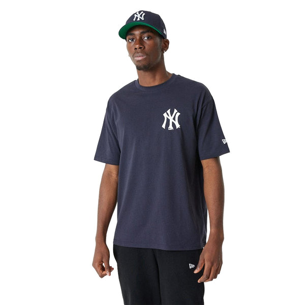 MLB Stadium Graphc Over Size Tee New York Yankees Navy/White - LOKK