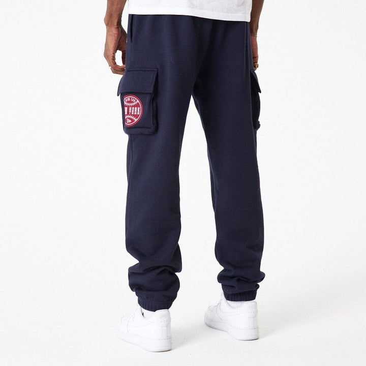 New Era Lifestyle Cargo Jogger Navy/Cardinal - LOKK