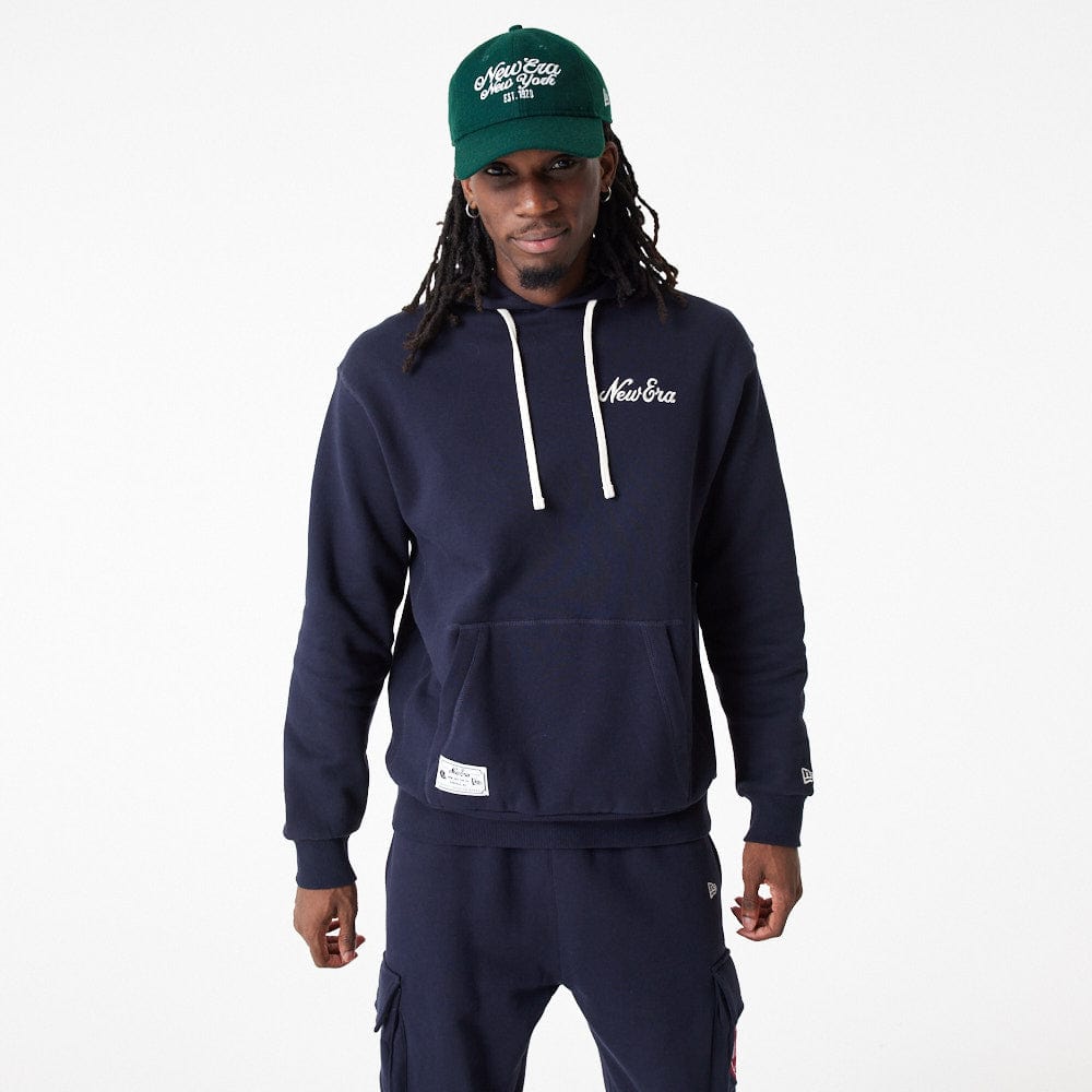 New Era Lifestyle Over Sized Hoody Navy/Off White - LOKK