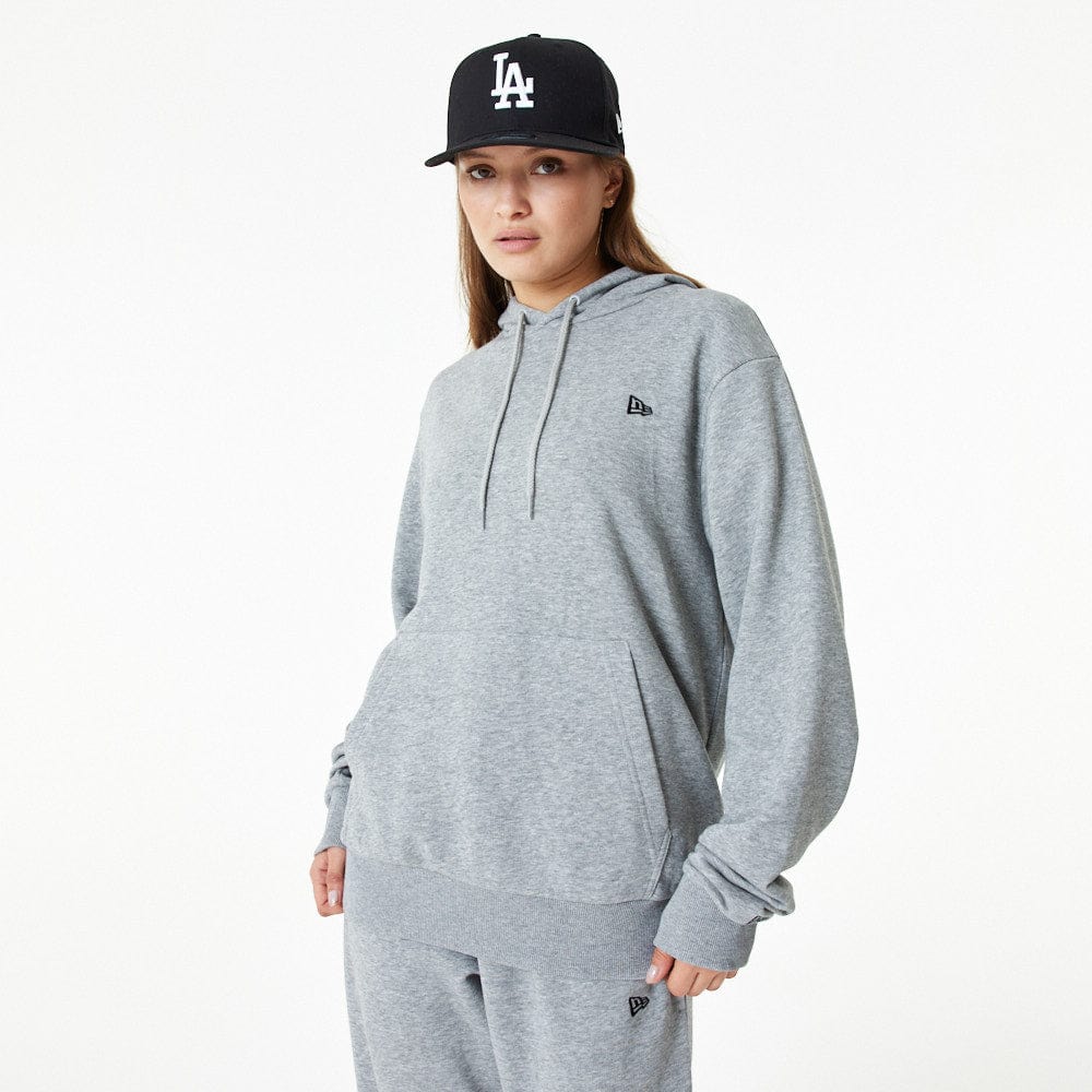 New Era Essential Hoody Heather Grey - LOKK