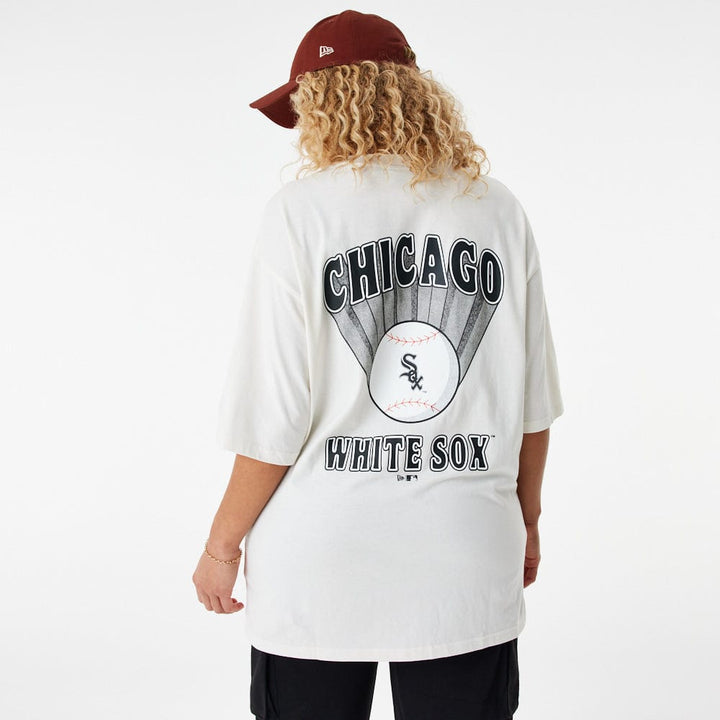 MLB Baseball Graphic Oversized Tee Chicago White Sox - LOKK