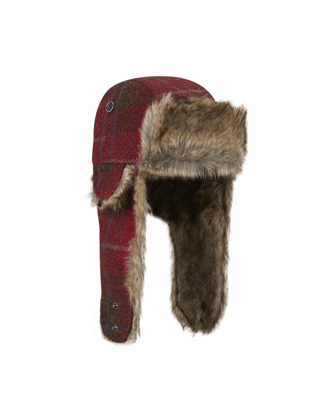 New Era X Harris Tweed Trapper Red - LOKK