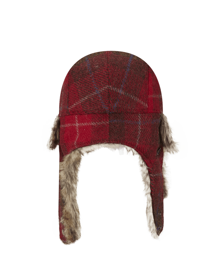 New Era X Harris Tweed Trapper Red - LOKK