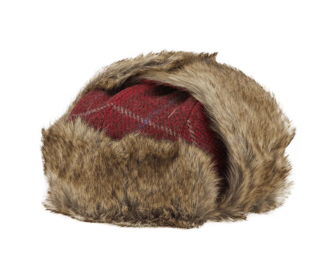 New Era X Harris Tweed Trapper Red - LOKK