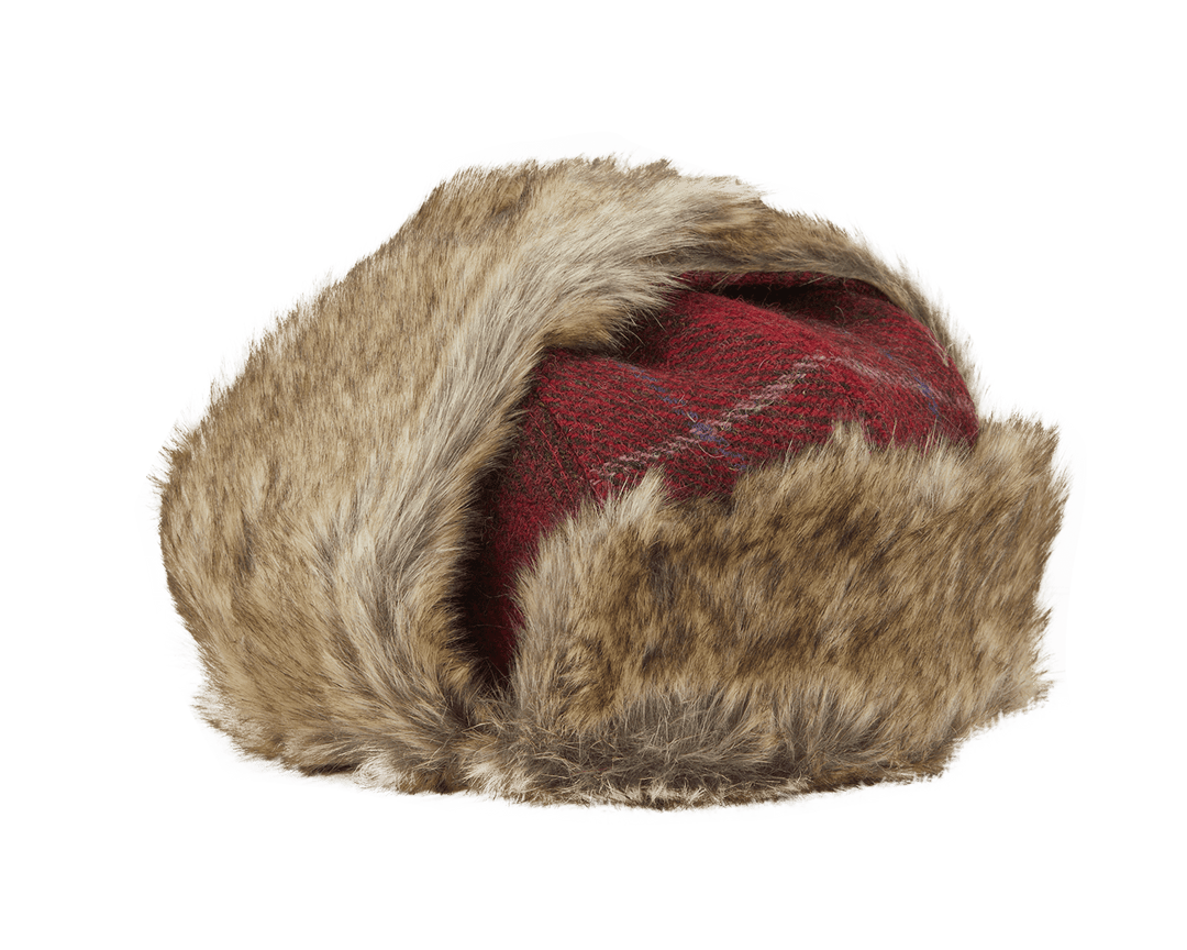 New Era X Harris Tweed Trapper Red - LOKK