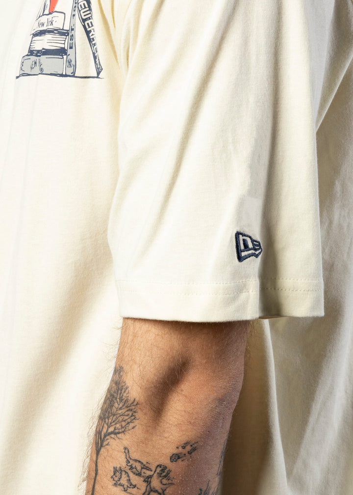 NY Yankees Book Club Tee Off White - LOKK