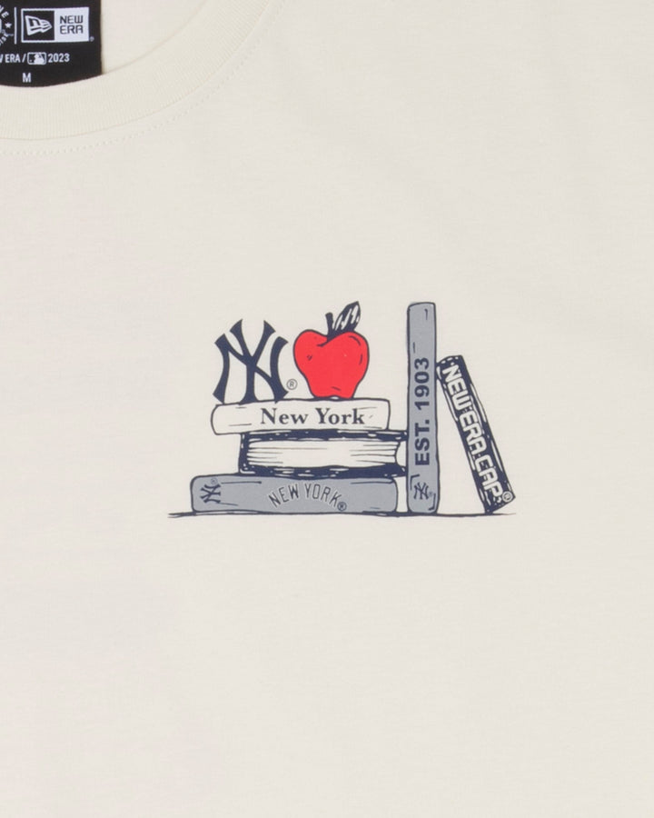 NY Yankees Book Club Tee Off White - LOKK
