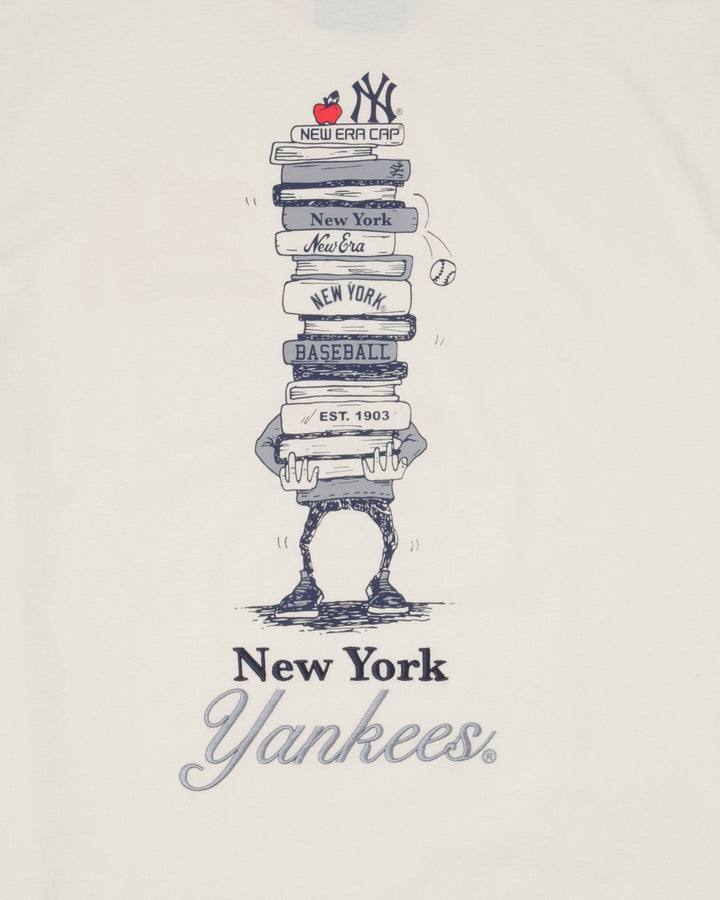 NY Yankees Book Club Tee Off White - LOKK