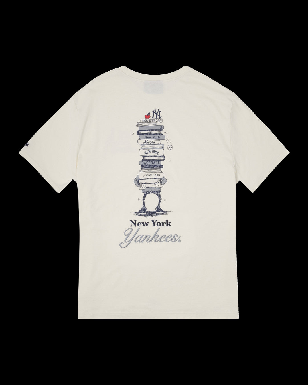 NY Yankees Book Club Tee Off White - LOKK
